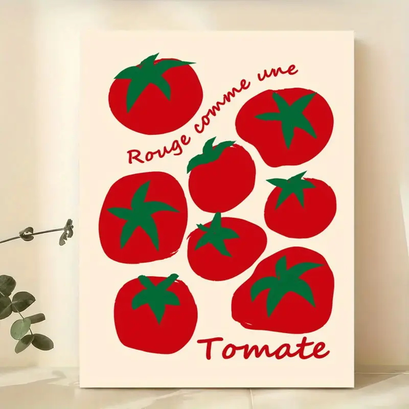 Photography Hobby - Modern Colorful Red Tomatoes Wall Art