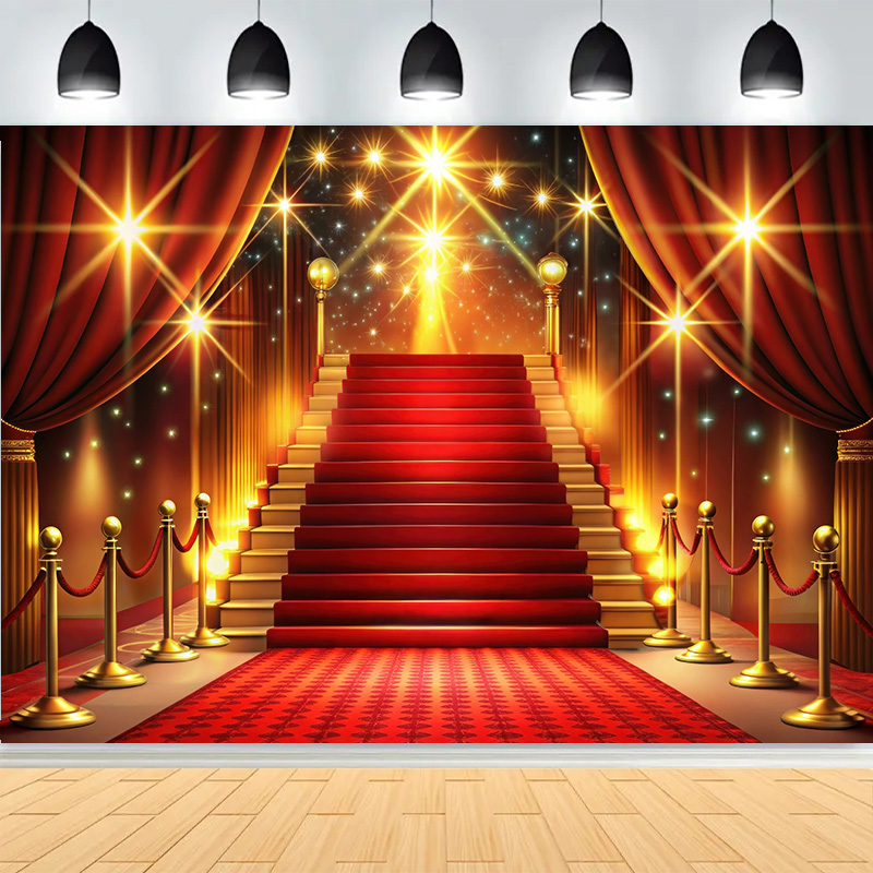 Photography Award - Red Carpet Stage Shining Spotlights Photography