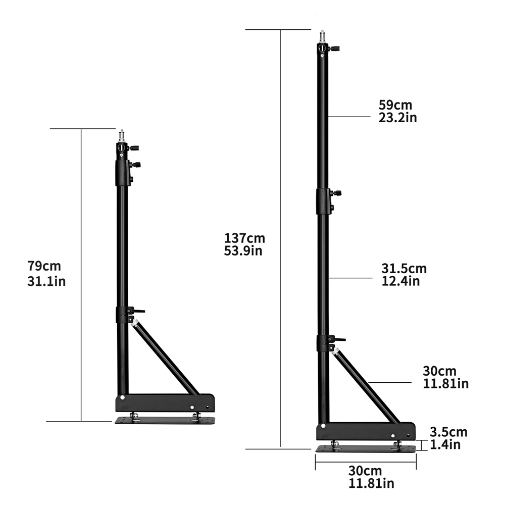 100/135/ 170cm Wall Mounting T - Strobe Light Studio review and price