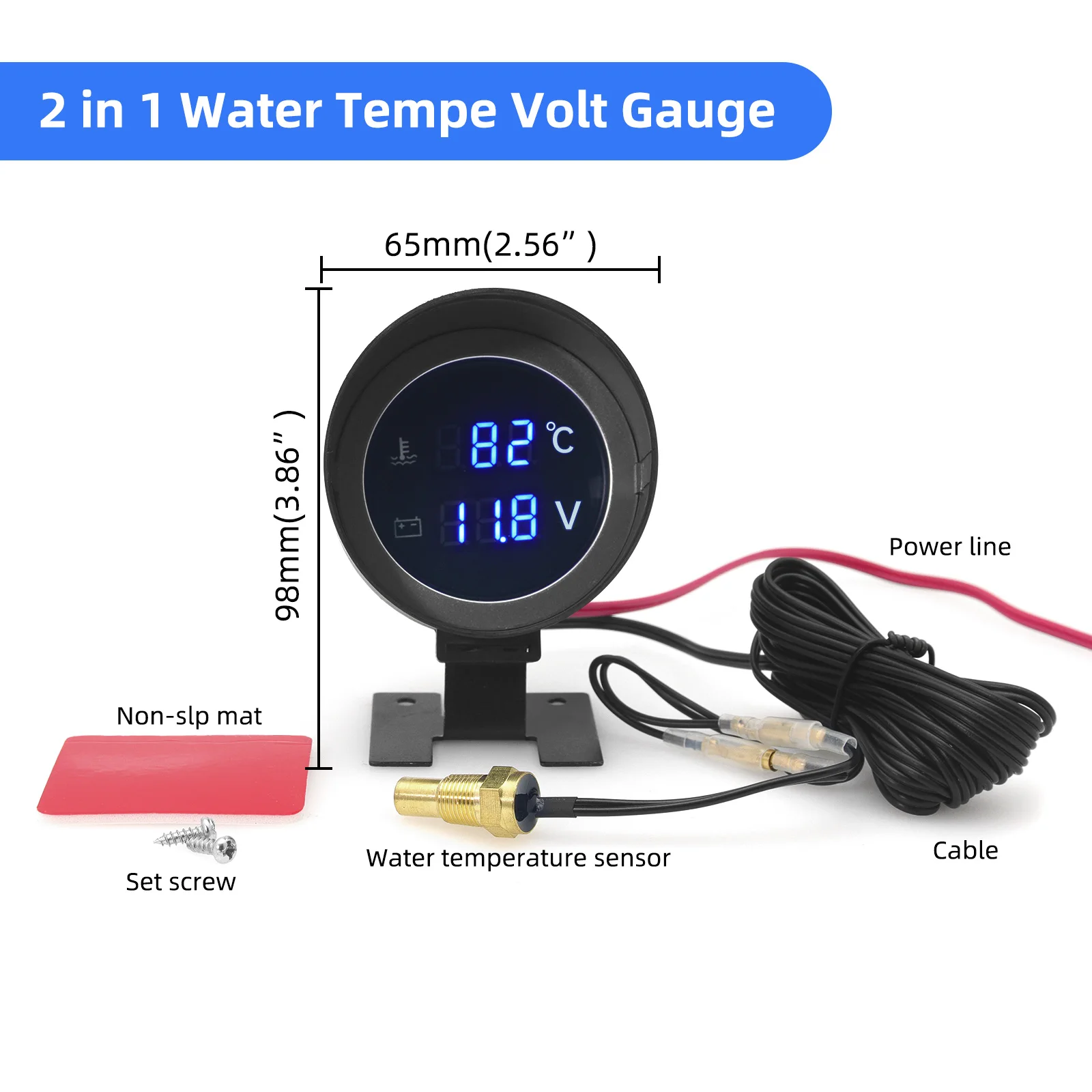 2 in 1 Round LED Digital Water - Light Meter Incident review and price