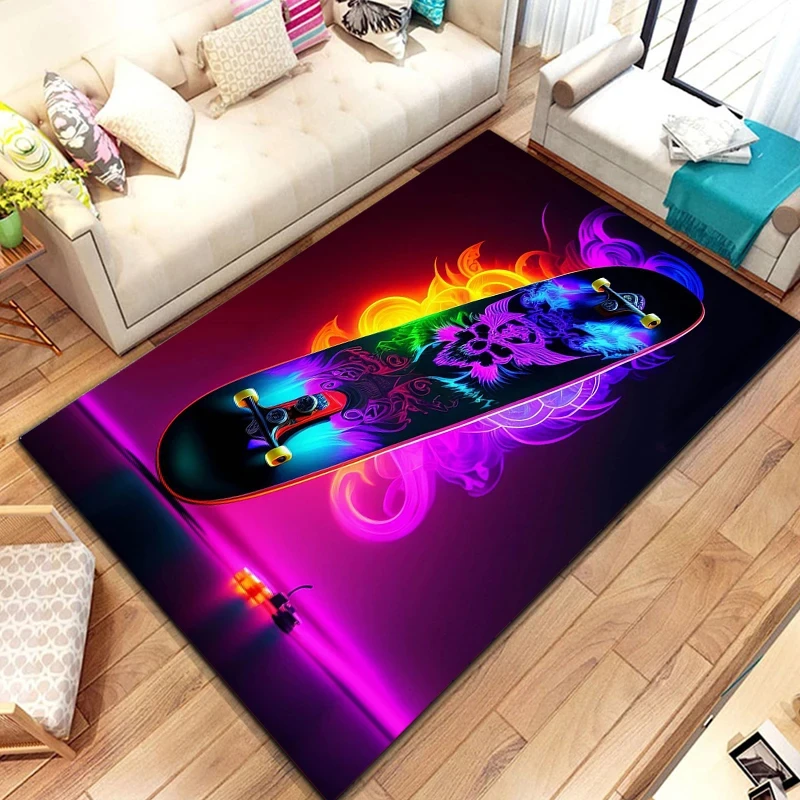Colorful Skateboard Logo Print - Photography Yoga review and price