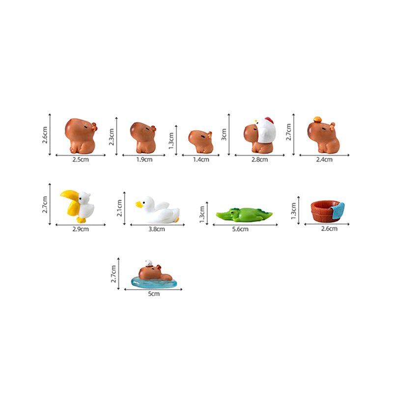 10pcs Miniature Capybara Figur - Photography Desk review and price
