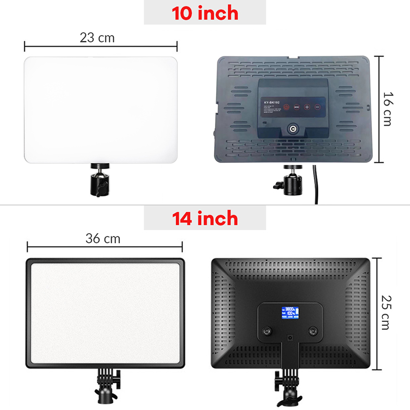 14inch 10inch LED Video Light  - Strobe Light Studio review and price