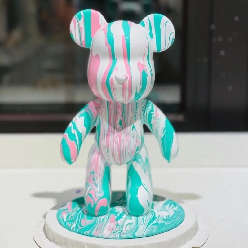 23cm DIY Paint Fluid Bear Figu - Photography Desk review and price