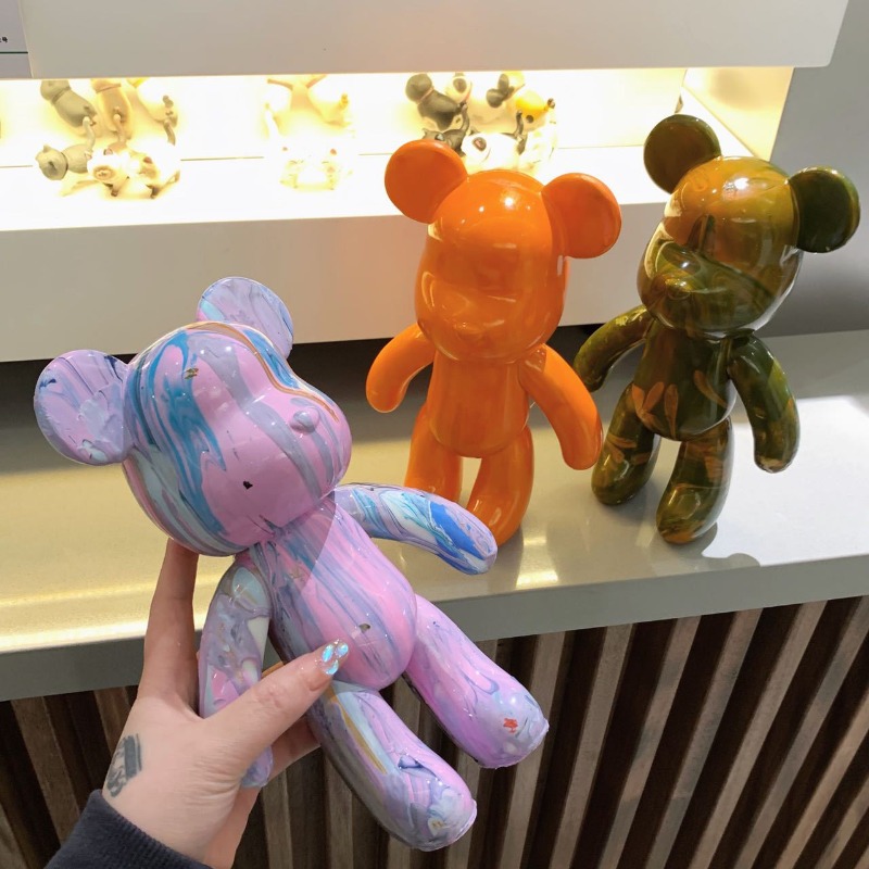 23cm DIY Paint Fluid Bear Figu - Photography Desk review and price