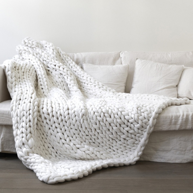 Hand Knit Blanket Sofa Cover F - Photography Yoga review and price