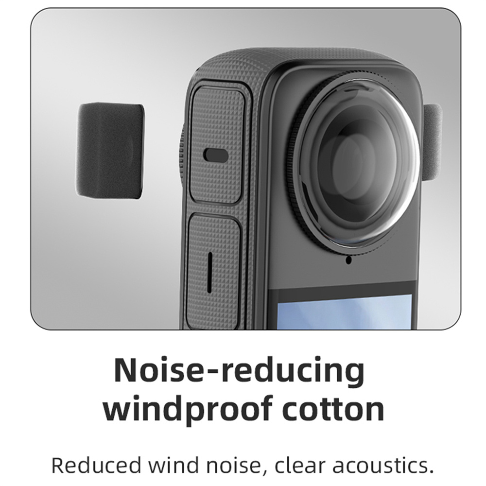 6Pcs Mic Windscreen For Insta3 - Insta360 Camera X4 review and price