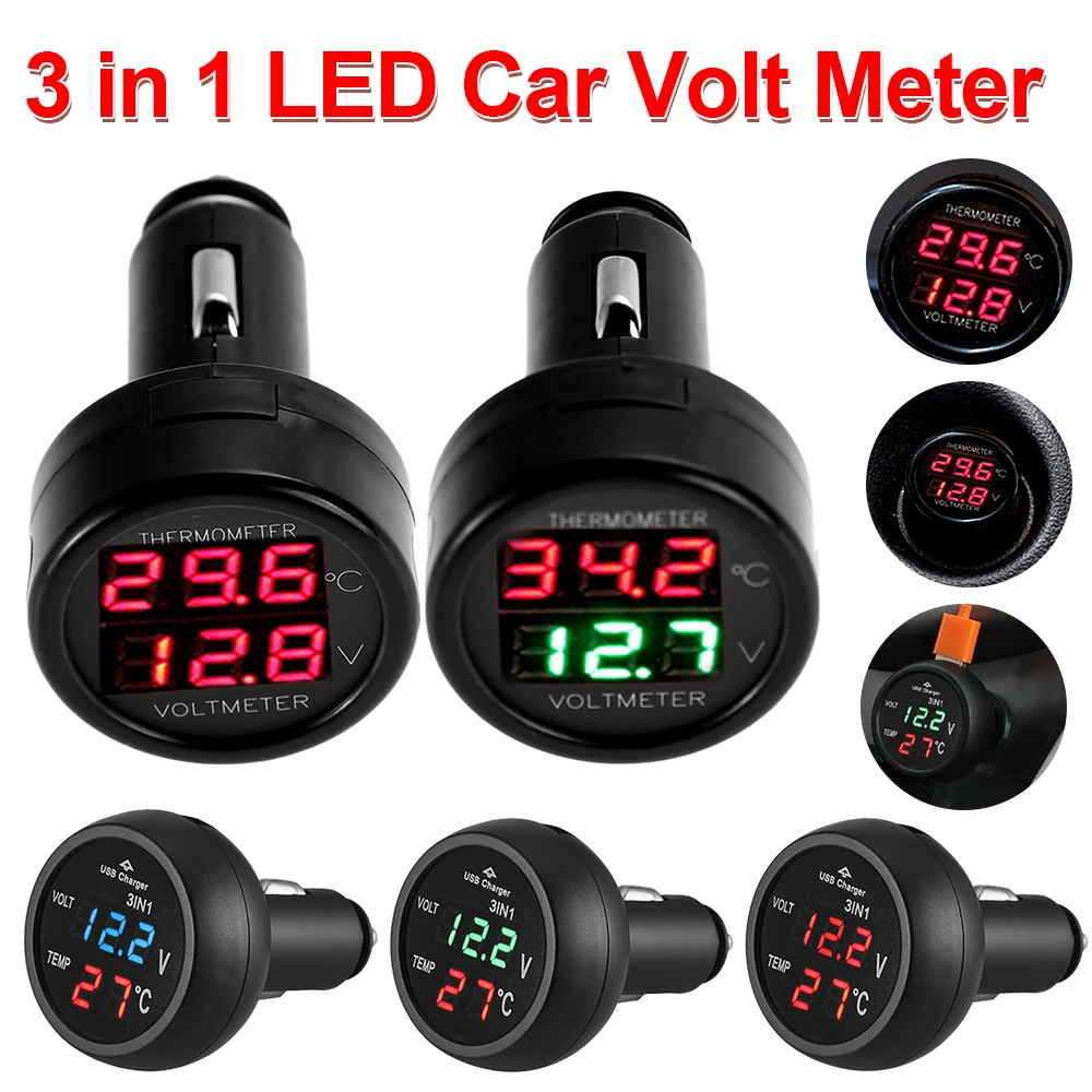 3 in 1 12/24V Car Volt Meter W - Light Meter Incident review and price